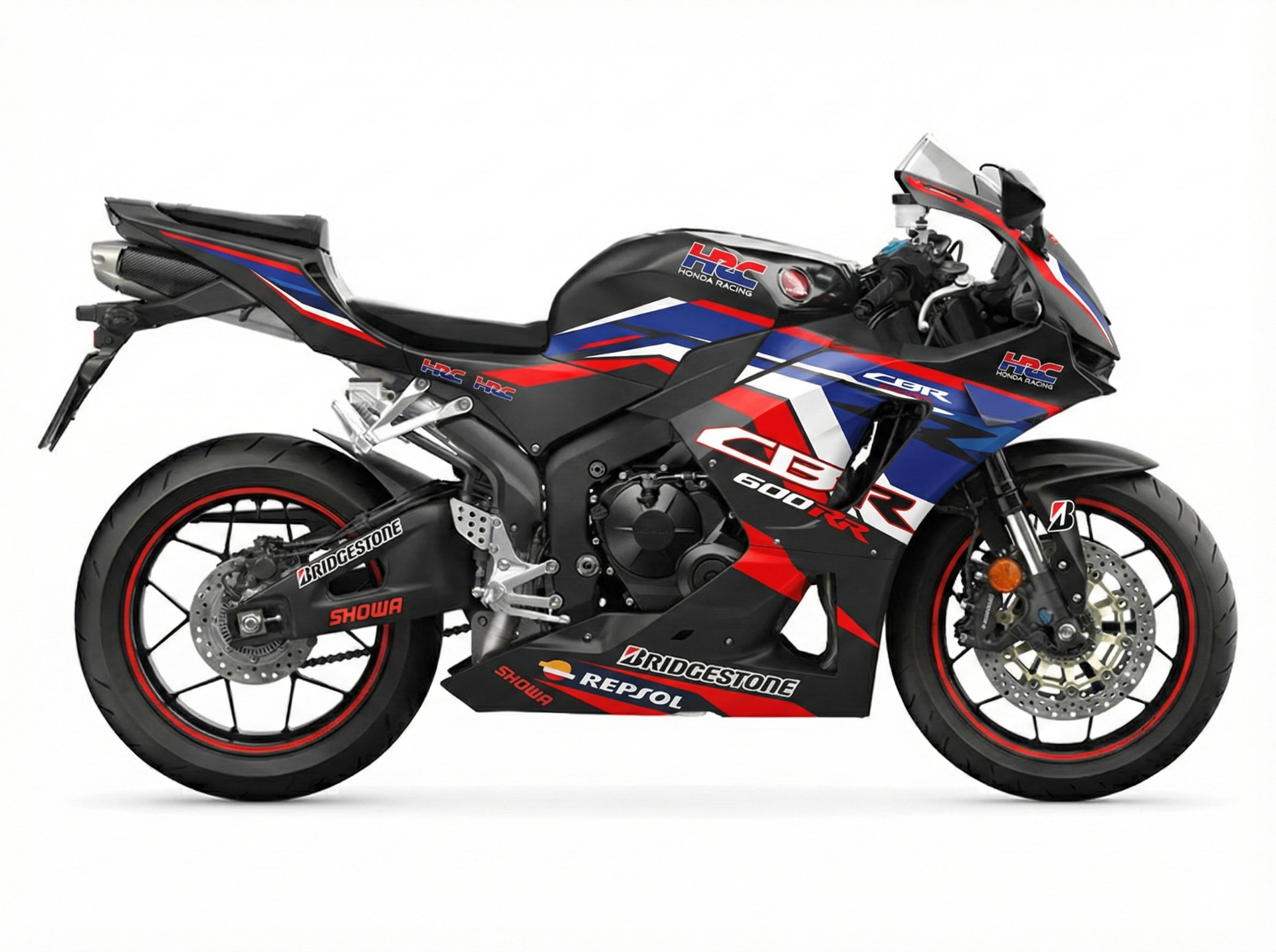 Honda CBR600RR (2021-2025) HRC Tri-Color Factory Racing Decal Kit