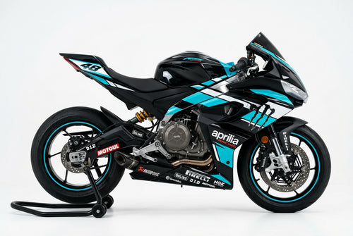 Aprilia RS 660 Graphics Kit Cyan White