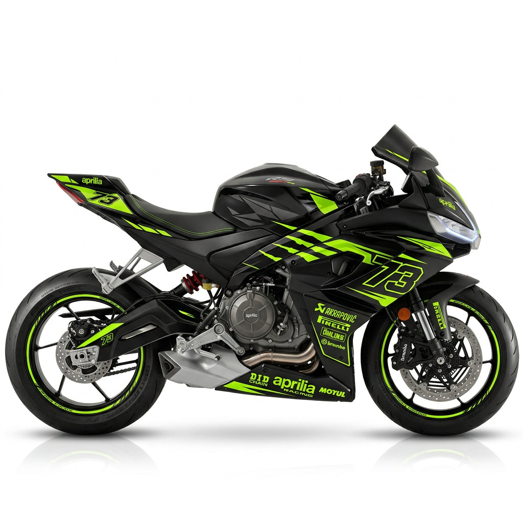 Aprilia RS 660 Racing Graphics Kit Green Black