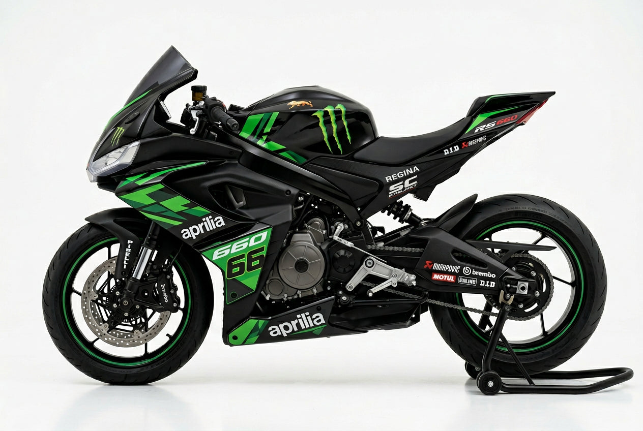 Aprilia RS 660 Graphics Kit Green Black