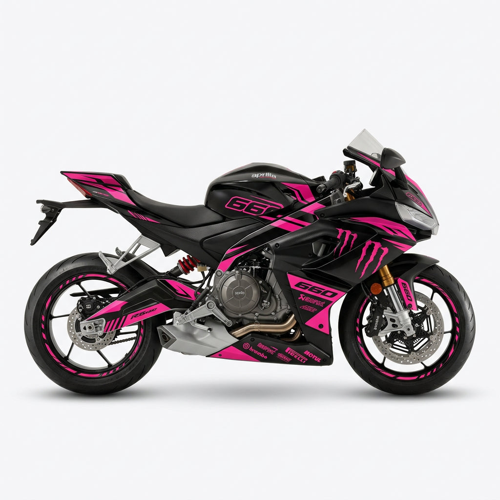 Aprilia RS 660 Pink Black Graphics Kit