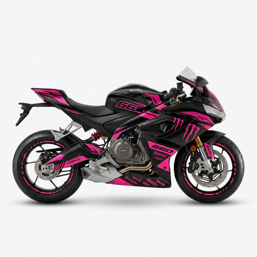Aprilia RS 660 Pink Black Graphics Kit