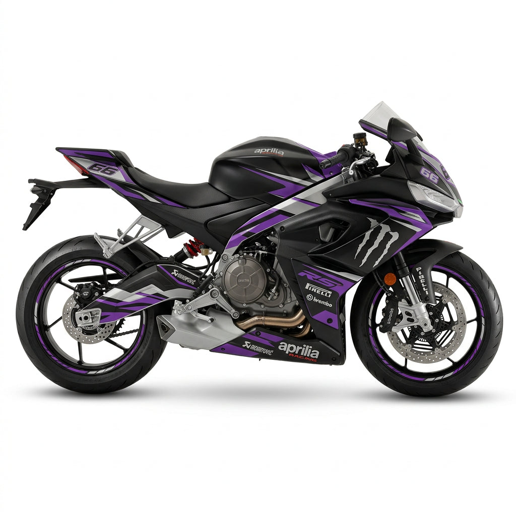 Aprilia RS 660 Purple Silver Graphics Kit