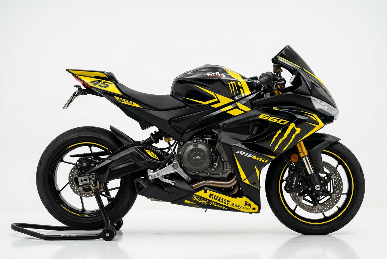 Aprilia RS 660 Graphics Kit Yellow Black