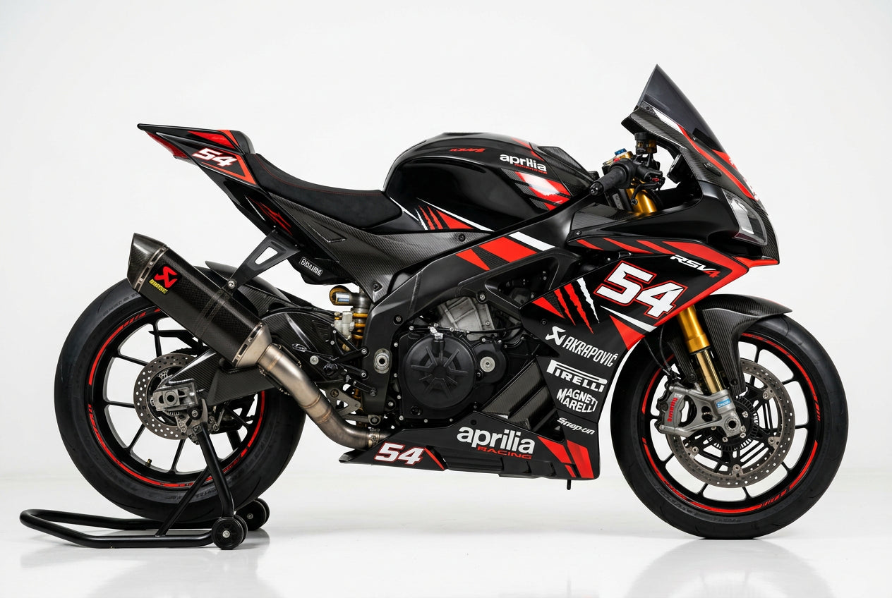 Aprilia RSV4 Graphics Kit Carbon Red