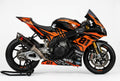 Aprilia RSV4 Graphics Kit Orange Black