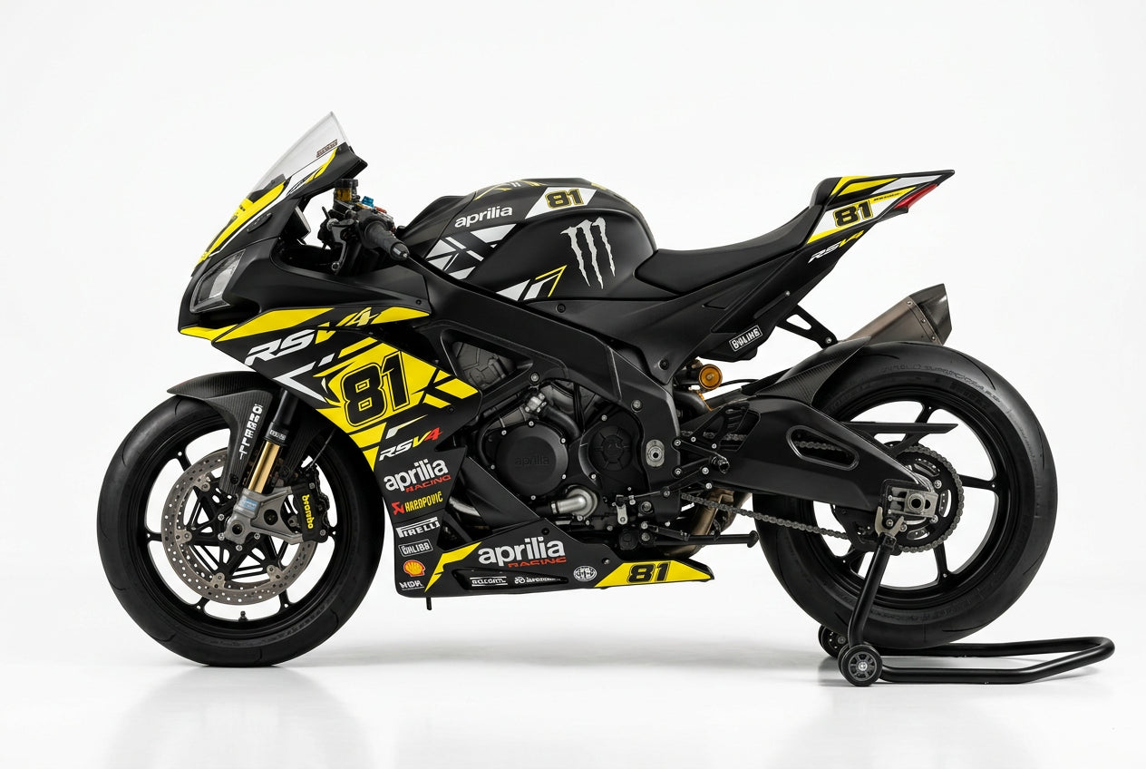 Aprilia RSV4 Graphics Kit Yellow Black