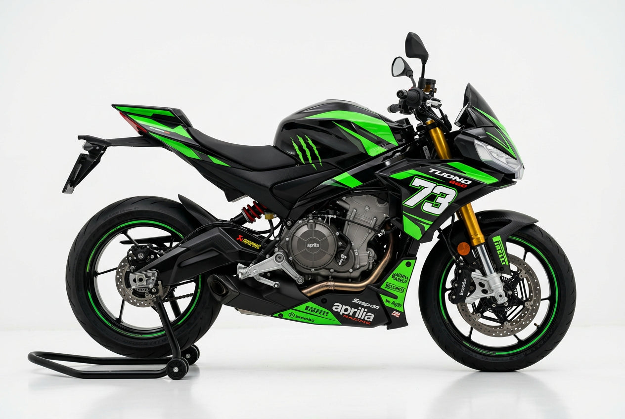 Aprilia Tuono 660 Graphics Kit Green Black