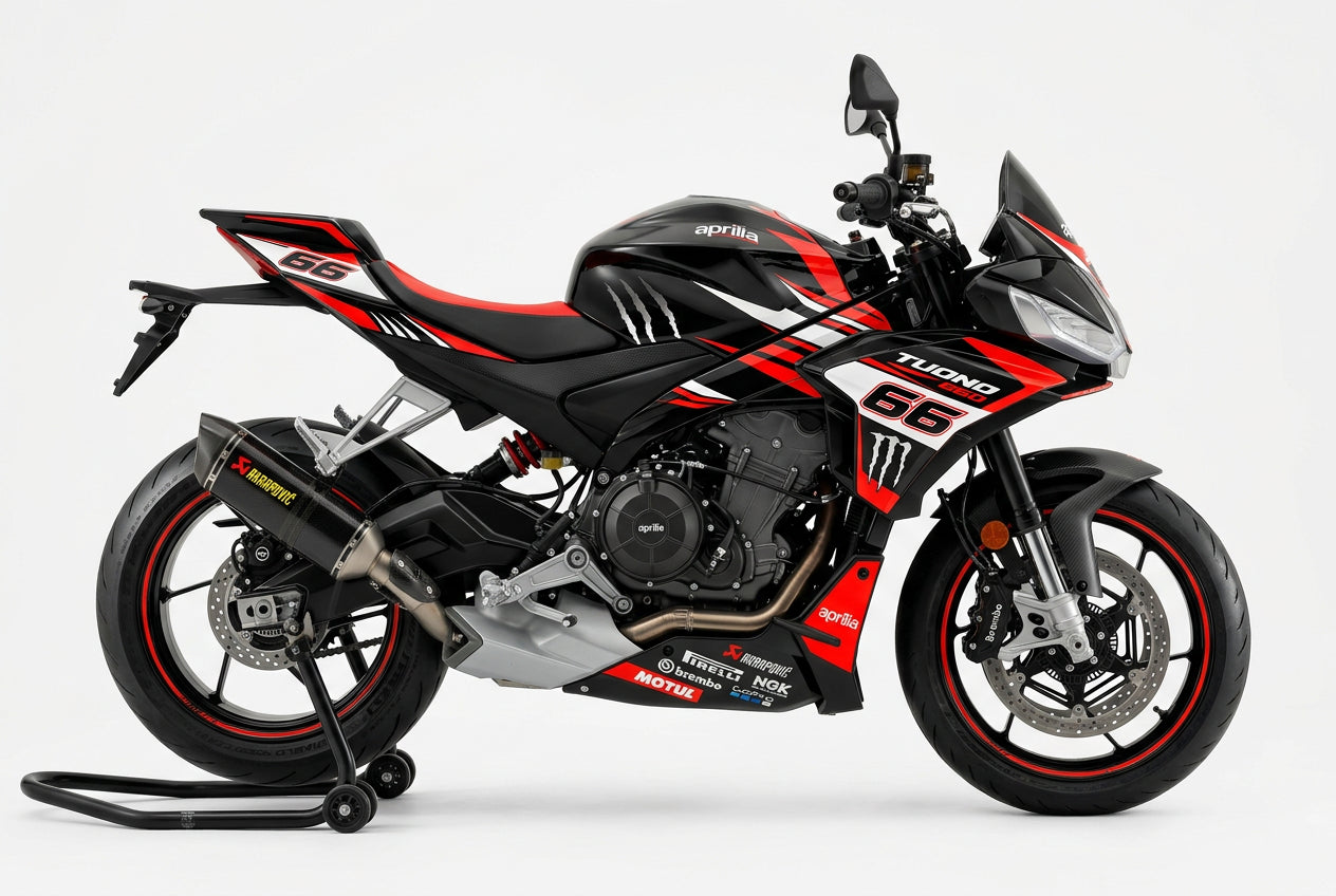 Aprilia Tuono 660 Graphics Kit Red Black