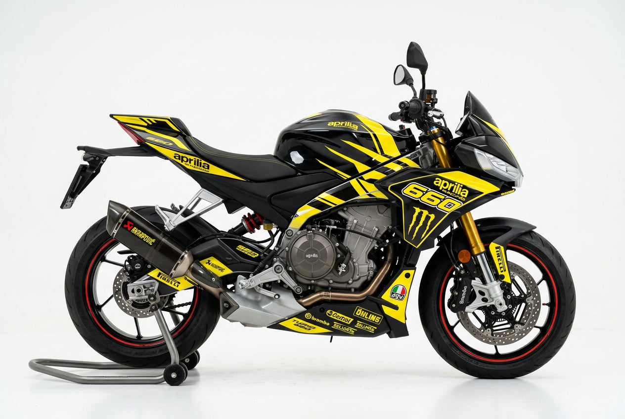 Aprilia Tuono 660 Graphics Kit Yellow Black