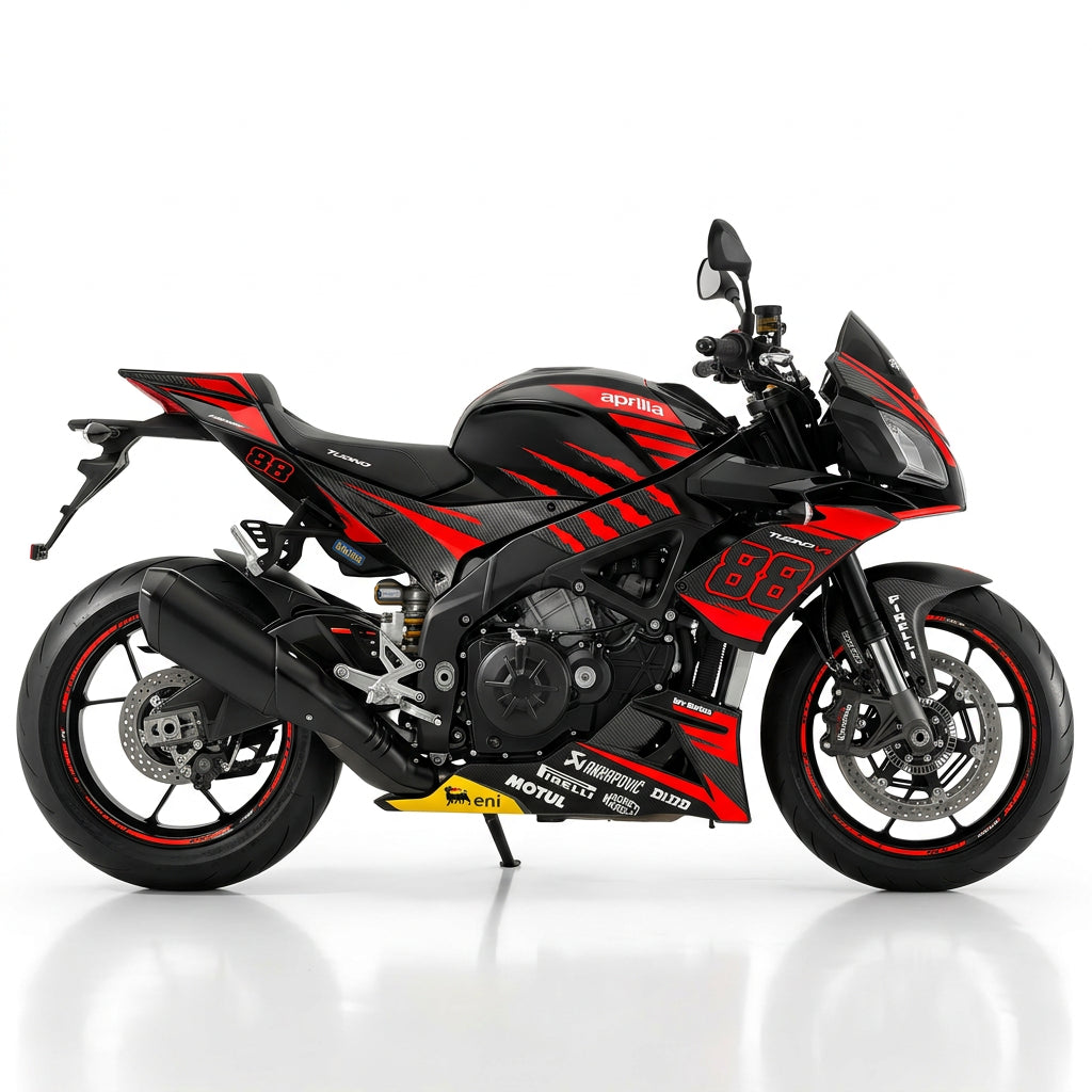 Aprilia Tuono V4 Carbon Red Graphics Kit