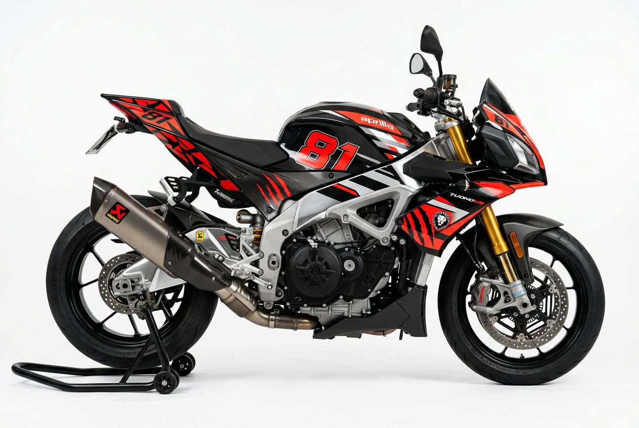 Aprilia Tuono V4 Graphics Kit Carbon Red