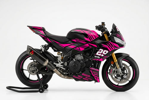 Aprilia Tuono V4 Graphics Kit Pink Black