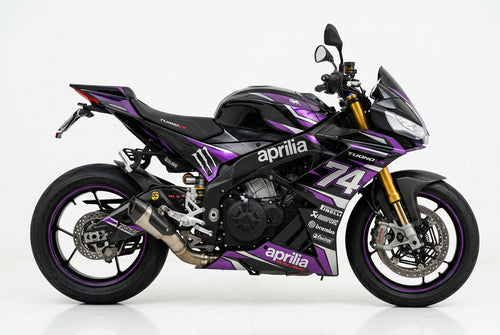 Aprilia Tuono V4 Graphics Kit Purple Silver