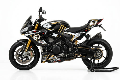 Aprilia Tuono V4 Graphics Kit White Gold