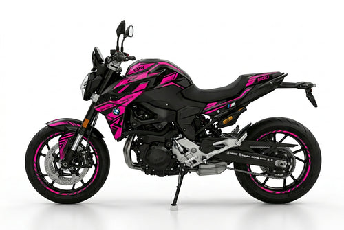BMW F900R Pink Black Racing Decal Kit