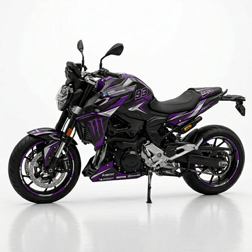 BMW F900R Purple Silver Graphics Kit