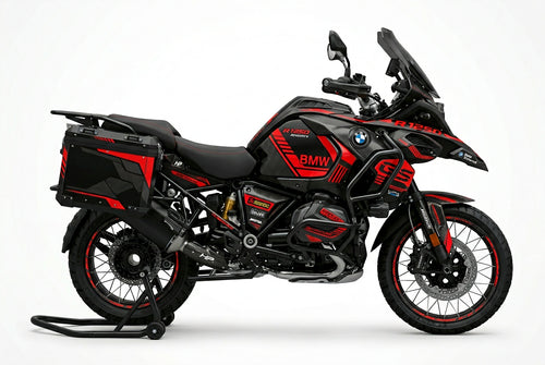 BMW R1250GS Carbon Red Racing Decal Kit