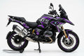 BMW R1250GS Purple Silver Racing Decal Kit