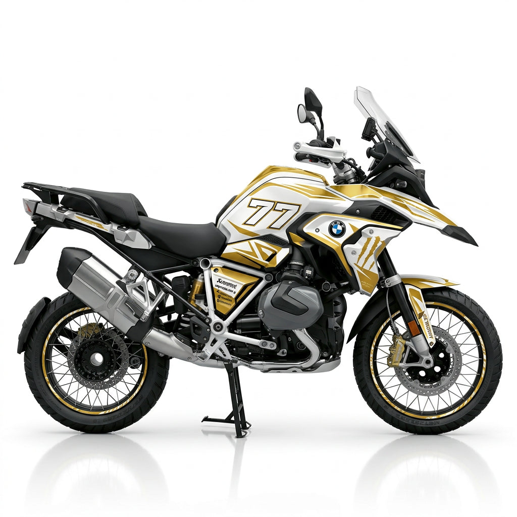 BMW R1250GS White Gold Graphics Kit