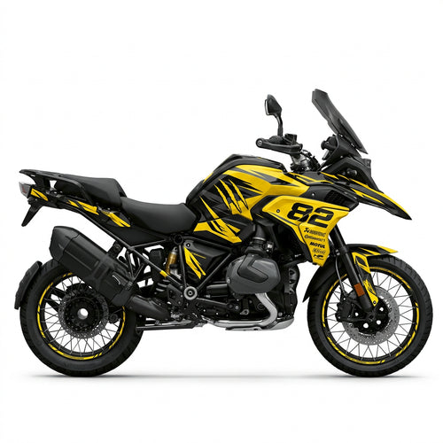 BMW R1250GS Yellow Black Graphics Kit
