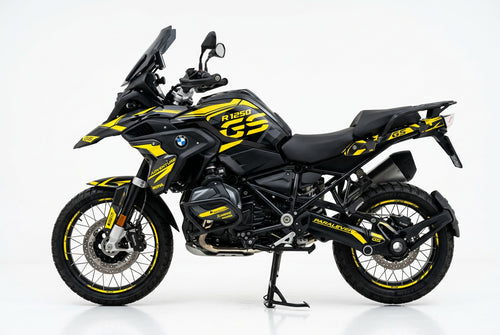 BMW R1250GS Yellow Black Racing Decal Kit