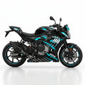 BMW S1000R Cyan White Graphics Kit