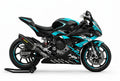 BMW S1000RR Cyan White Racing Decal Kit