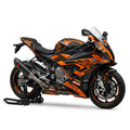 BMW S1000RR Orange Black Graphics Kit