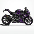 BMW S1000RR Purple Silver Racing Graphics Kit