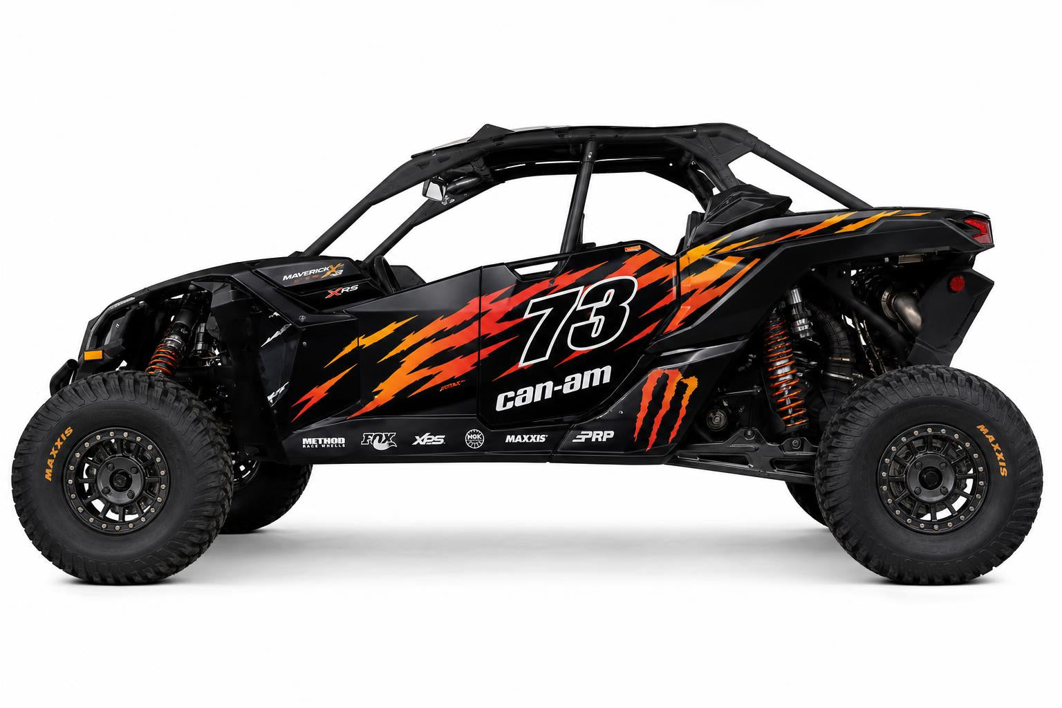 Can-Am Maverick X3 Inferno Fire wrap kit