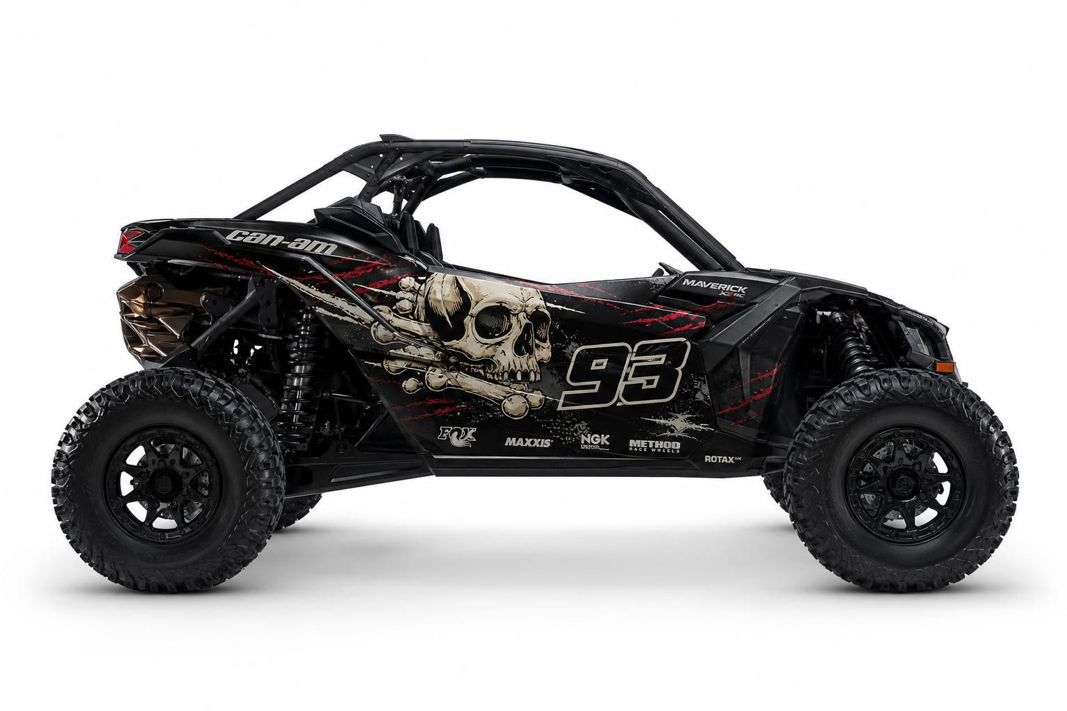 Can-Am Maverick X3 Skull and Bones wrap kit