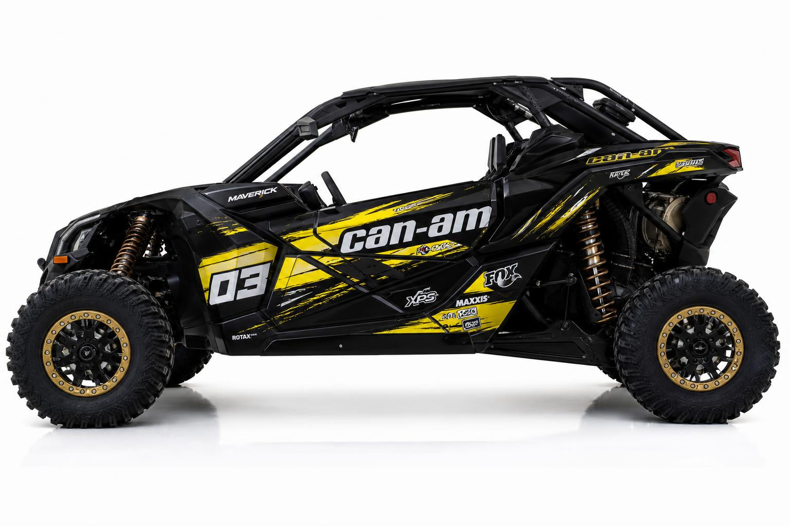 Can-Am Maverick X3 Yellow/Black Racing Decal Kit