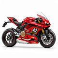 Ducati Panigale V2 Red Black Racing Decal Kit