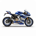 Ducati Panigale V2 Blue Silver Graphics Kit