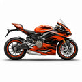 Ducati Panigale V2 Orange Black Graphics Kit