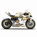 Ducati Panigale V4 White Gold Graphics Kit