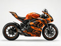 Ducati Panigale V4 Orange Black Graphics Kit