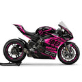 Ducati Panigale V4 Pink Black Racing Decal Kit