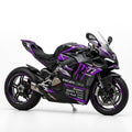 Ducati Panigale V4 Purple Silver Racing Graphics Kit