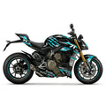Ducati Streetfighter V4 Cyan White Racing Decal Kit