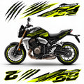 Honda CB1000R Neon Yellow Black Racing Decal Kit