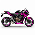 Honda CB650R Pink Black Racing Decal Kit