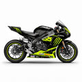 Honda CBR1000RR Neon Yellow Black Racing Decal Kit