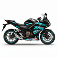 Honda CBR500R Cyan White Racing Decal Kit