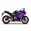 Honda CBR500R Purple Silver Racing Decal Kit