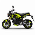 Honda Grom Neon Yellow Black Racing Decal Kit