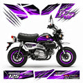 Honda Monkey Purple Silver Racing Decal Kit