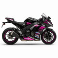 Kawasaki Ninja ZX-10R Pink Black Decal Kit