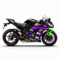 Kawasaki Ninja ZX-10R Purple Silver Decal Kit